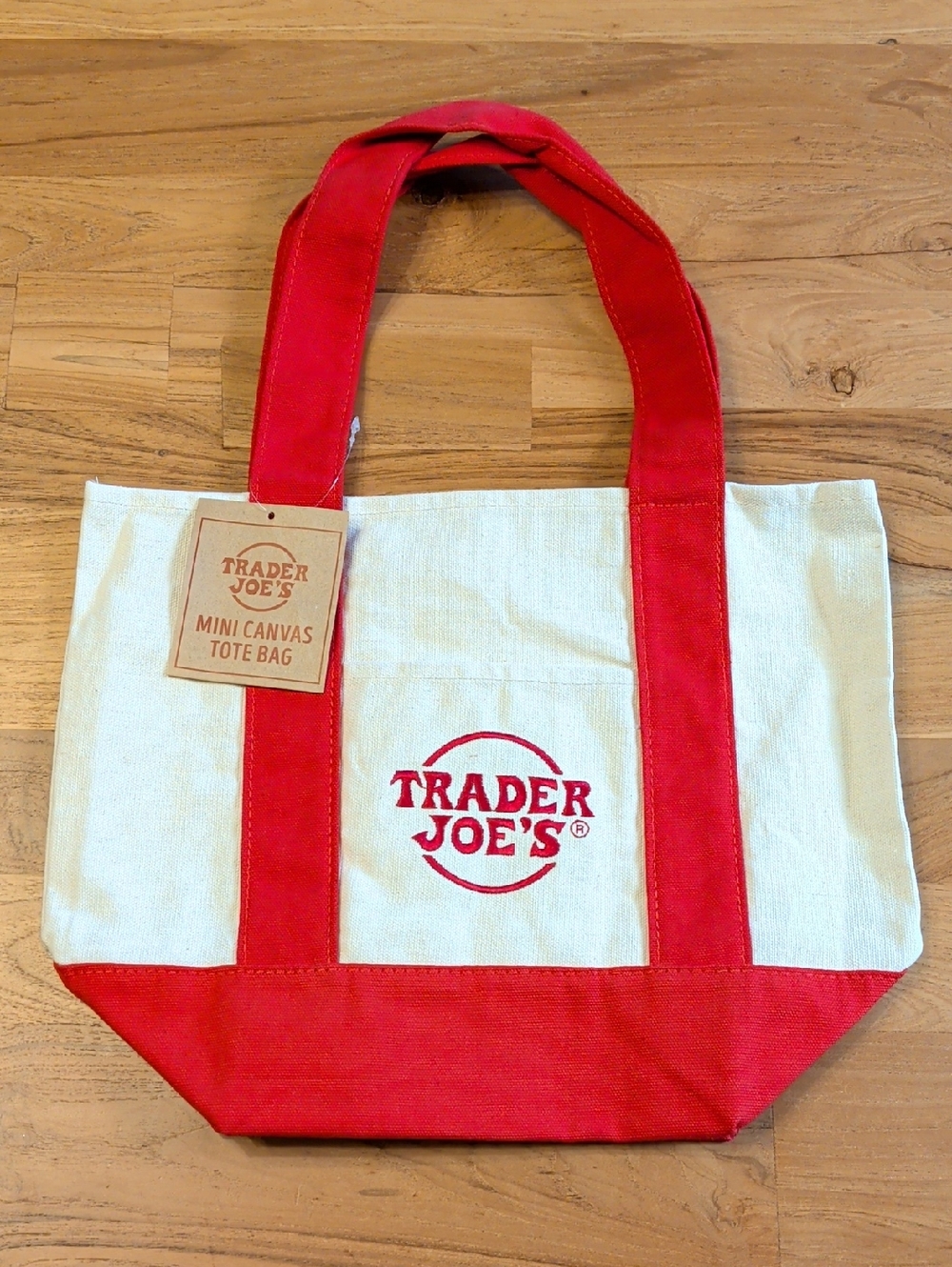 NWT Trader Joe's Mini Tote Bag - Red